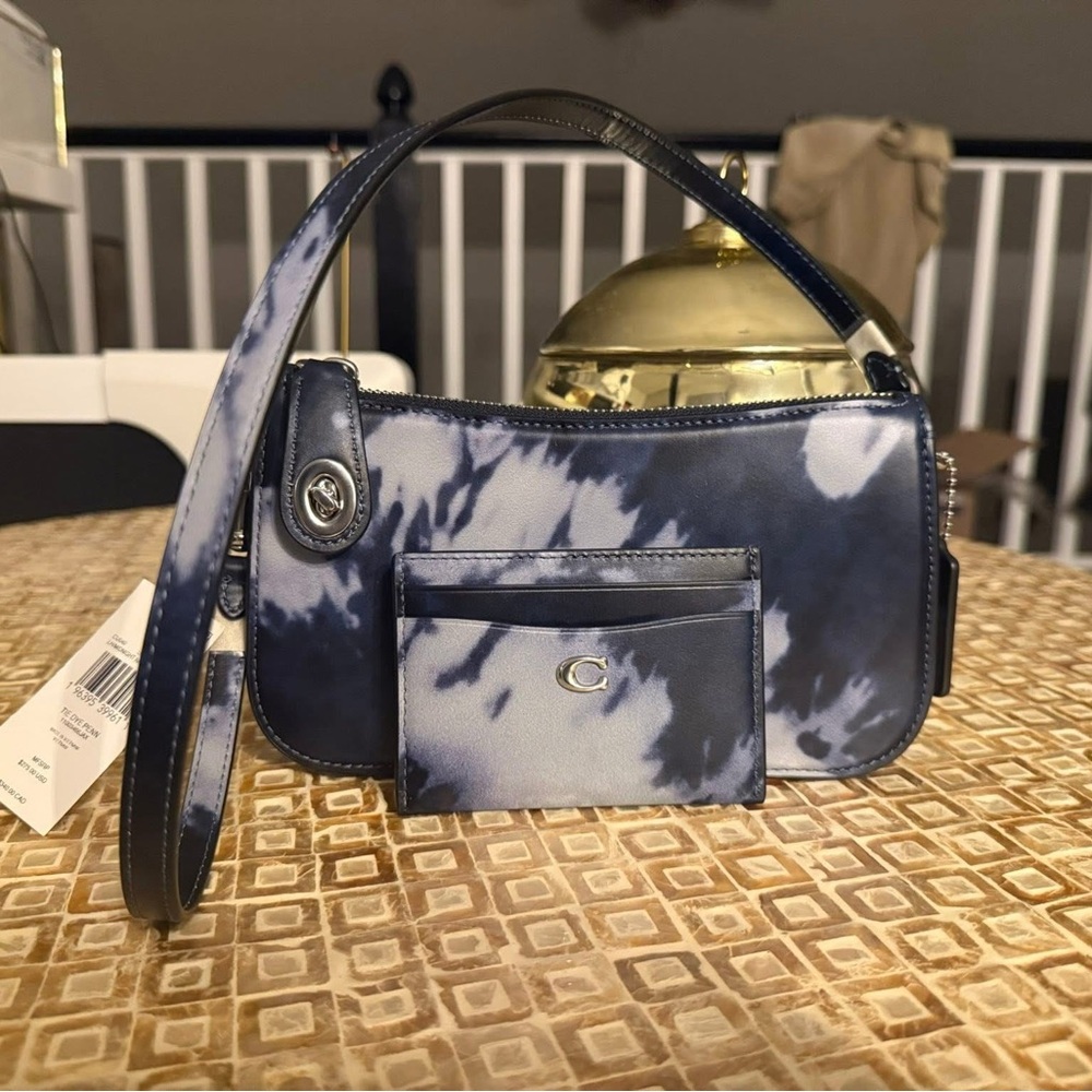 ‼️SOLD‼️Coach Navy Tie Dye Penn